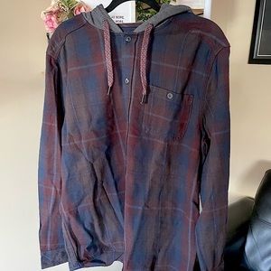 Mens Plaid hoodie